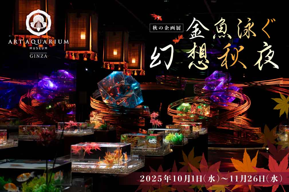 iwafu - アートアクアリウム美術館 GINZA「金魚泳ぐ幻想秋夜2025