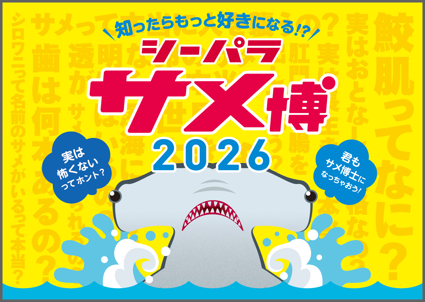 iwafu - 横浜・八景島シーパラダイス「シーパラ サメ博2026